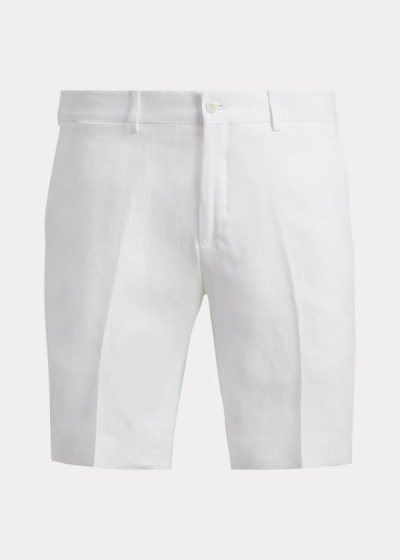 Men's Ralph Lauren Straight Fit Linen Shorts | 568394JXU